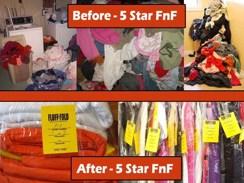 Dirty laundry is picked up and brought back Fresh and Clean!